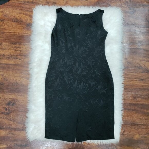 Vintage Emanuel Ungaro Womens Black Jacquard Blazer & Dress Set 6 Petite - Picture 10 of 16